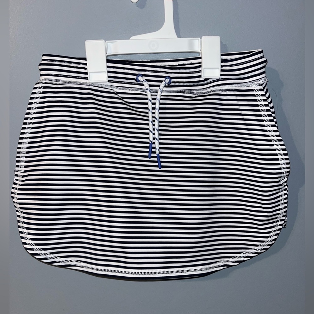 Vineyard Vines Sankaty Skort Deep Bay Stripe  Girls Sz L 14